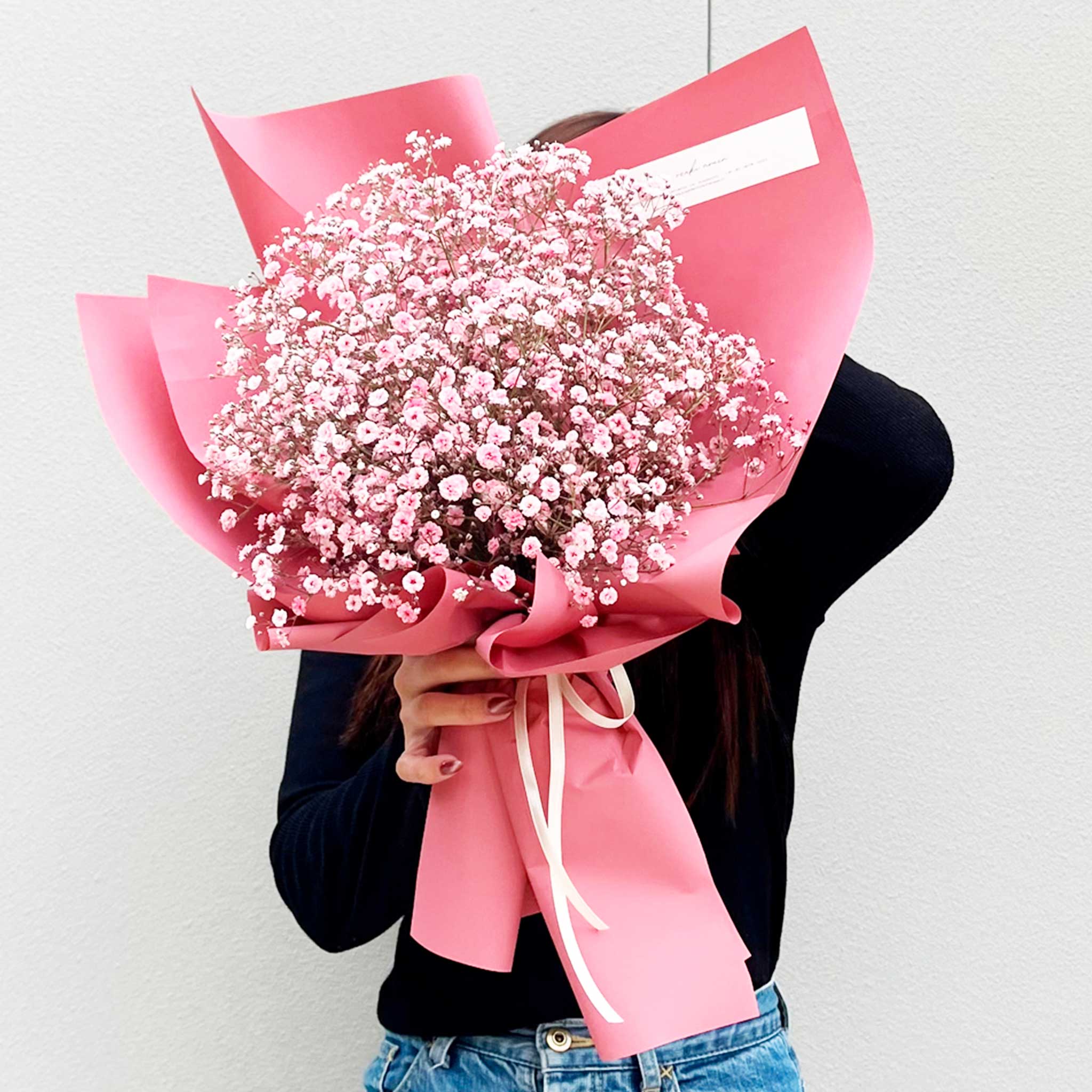 かすみ草花束